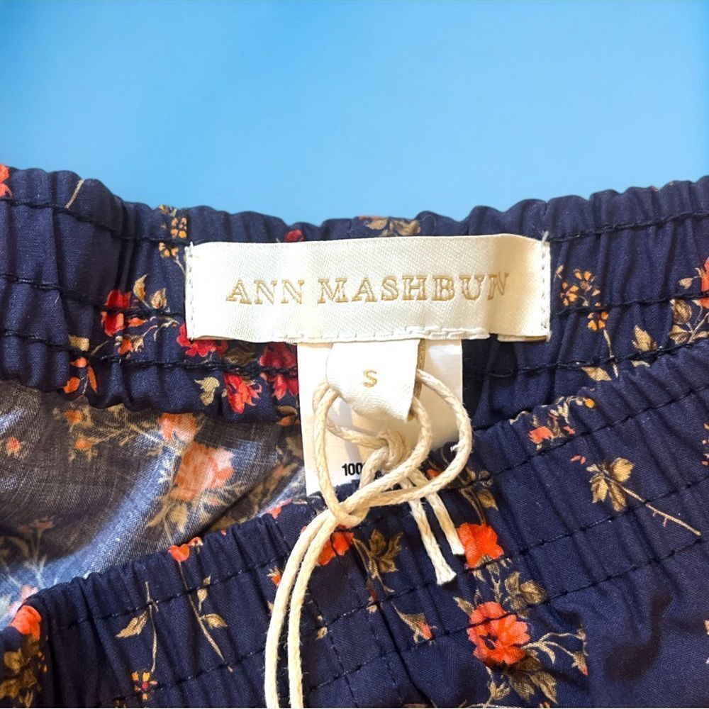 NWT | Ann Mashburn | Track Short in Blue/Red Elizabeth Liberty | Size Small - Picture 4 of 4